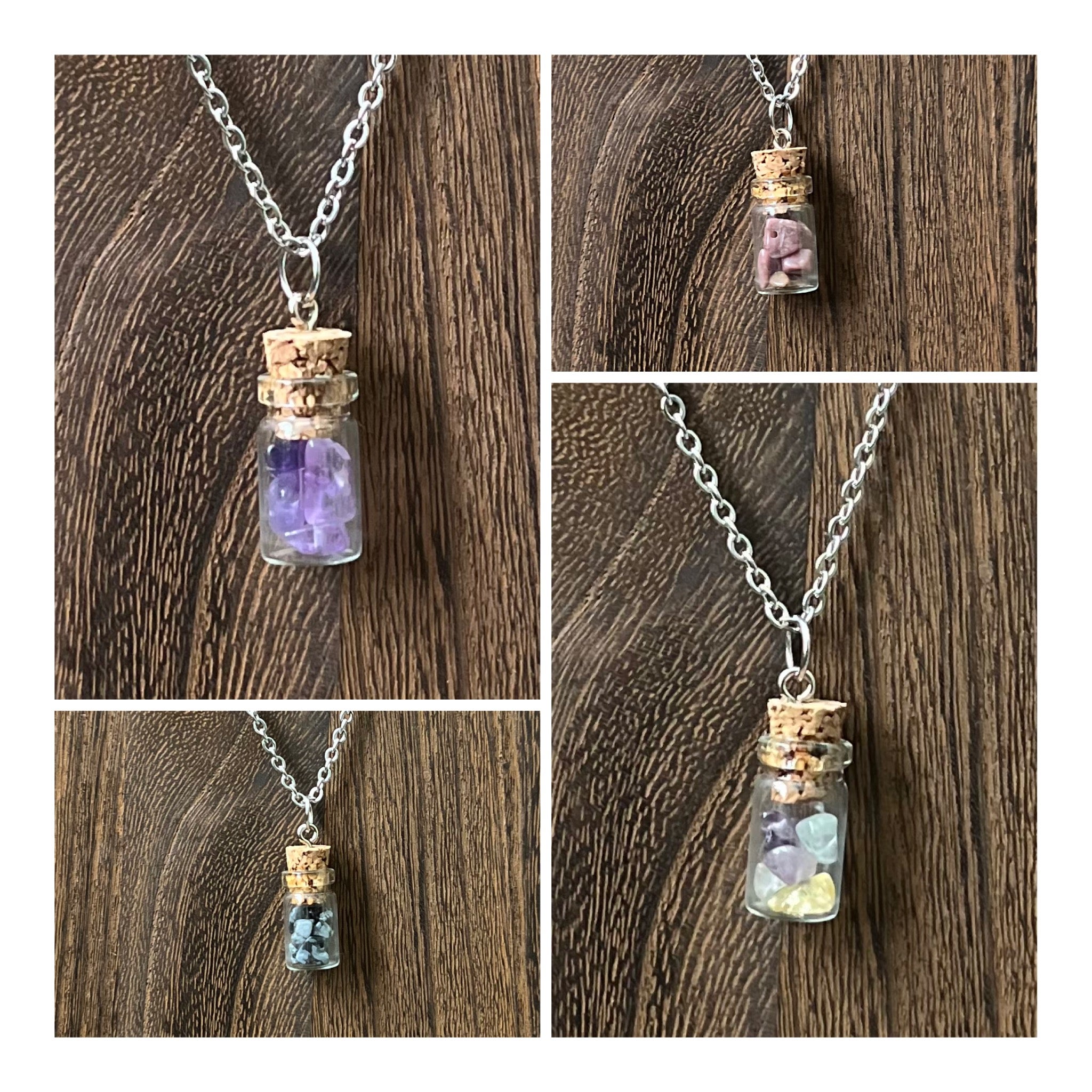 Bottled Stone Necklaces