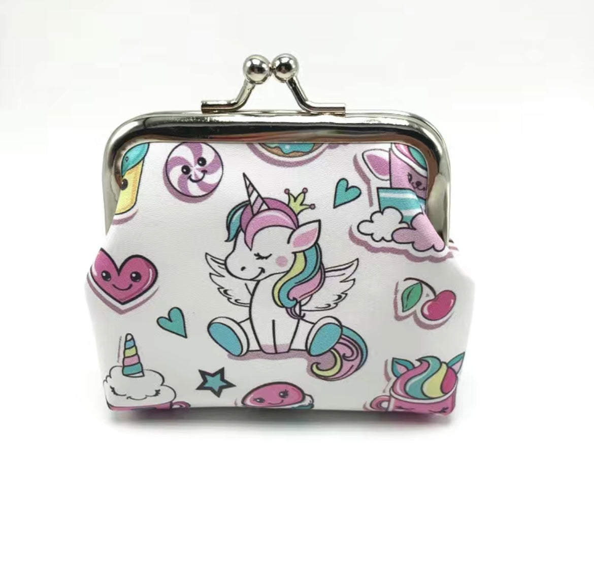 unicorn children shoulder bag coin purse - 10x10cm soft plush ( Contai