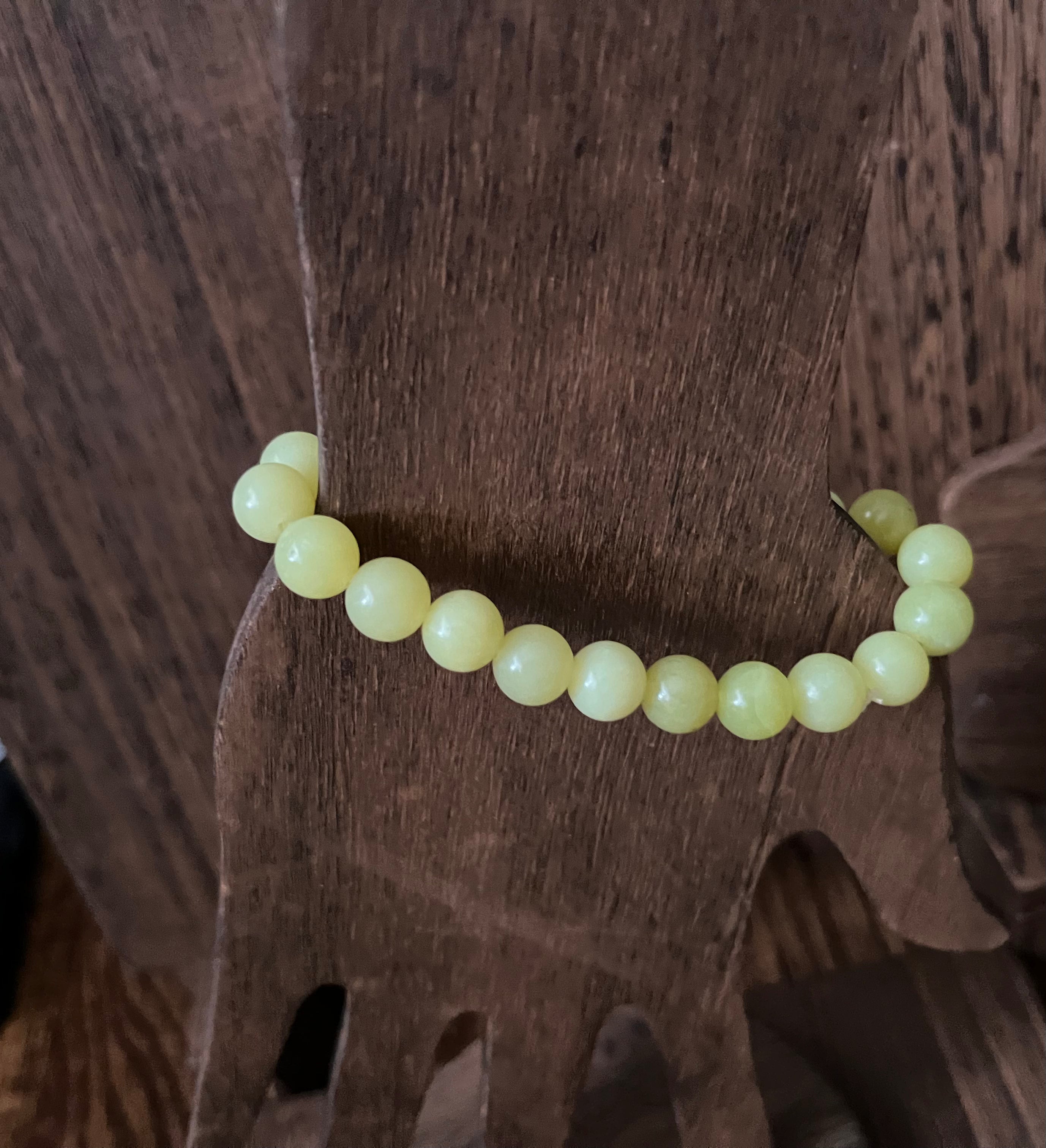 Lemon Jade Stone Bracelet