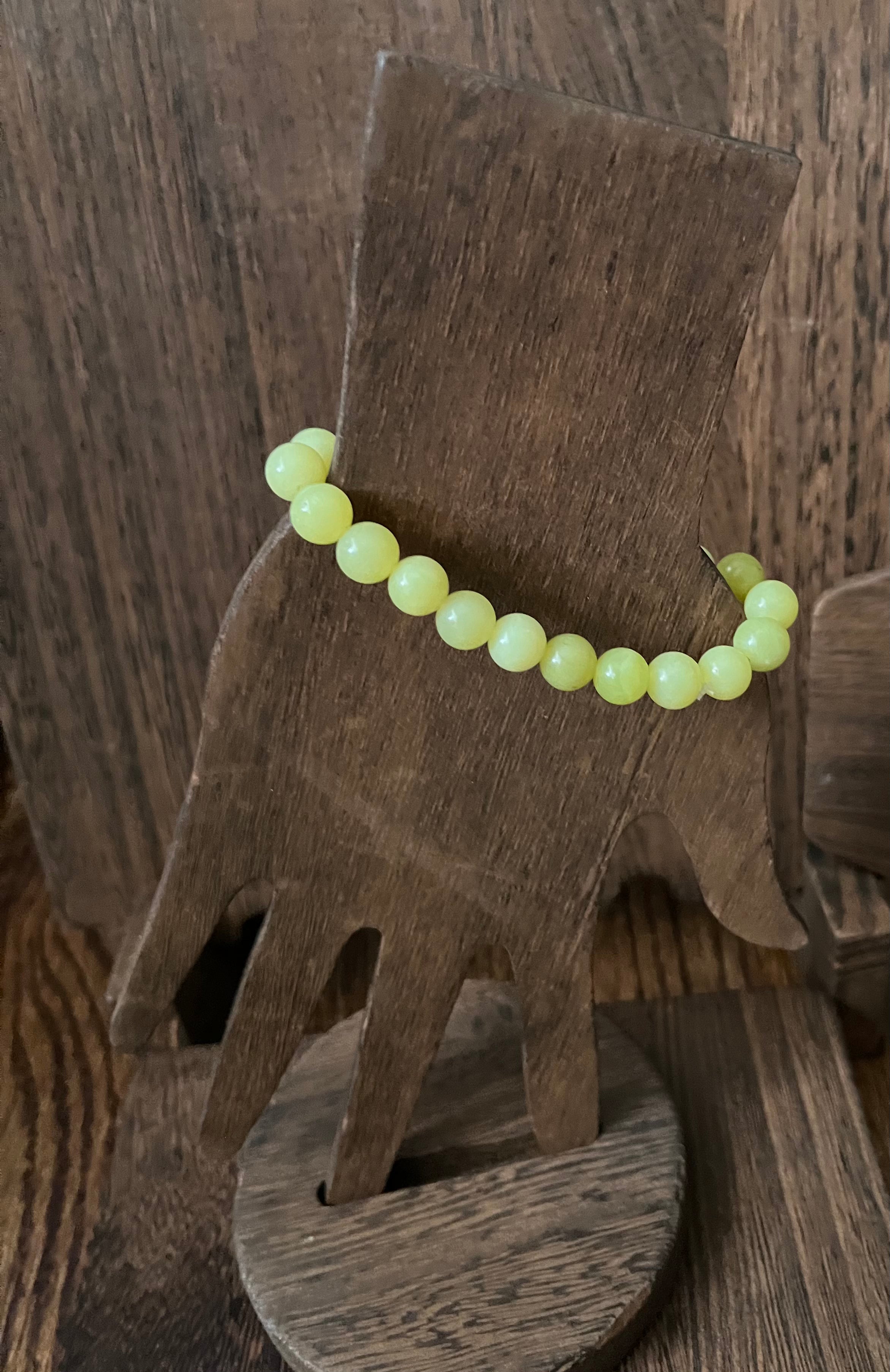 Lemon Jade Stone Bracelet