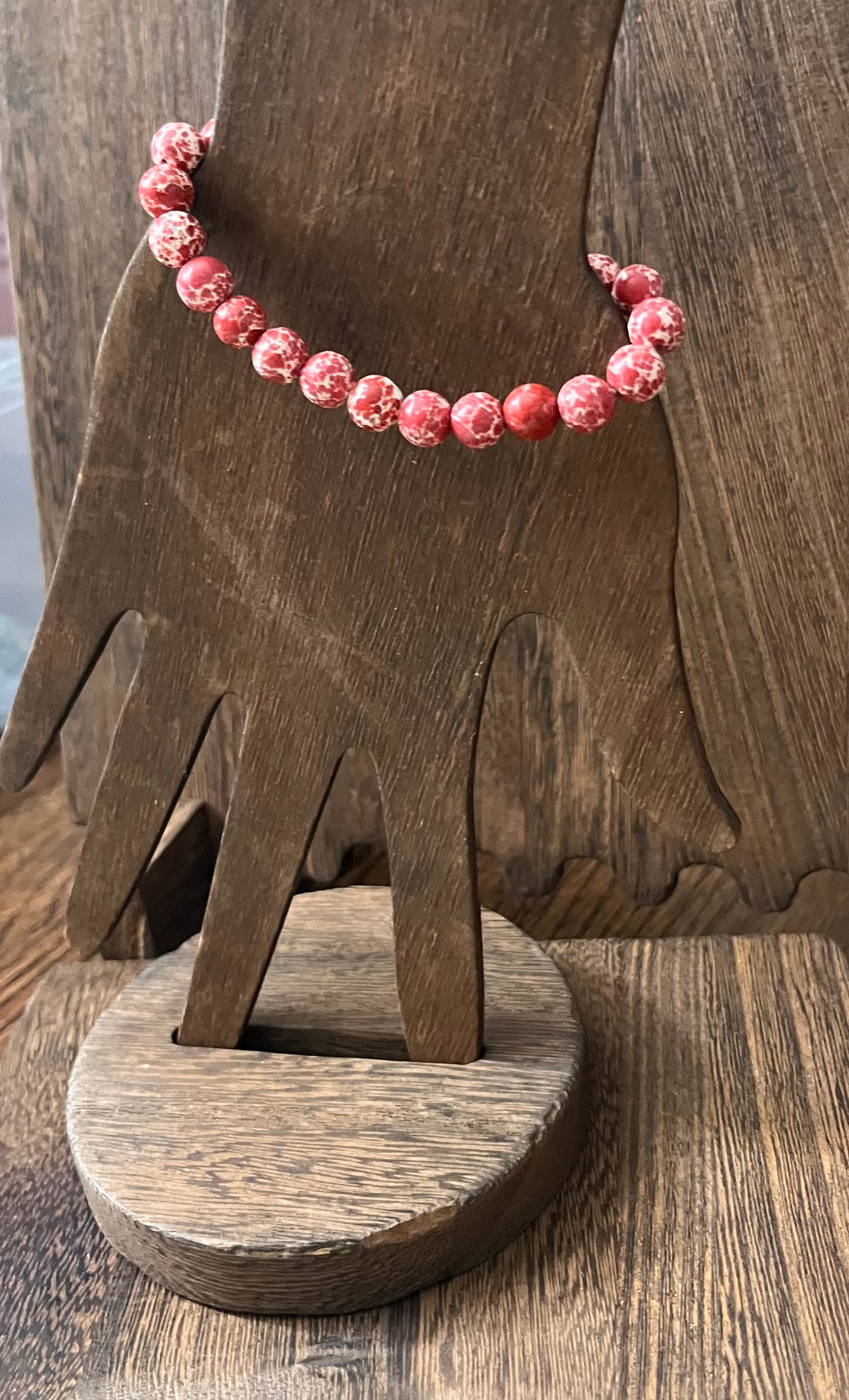 Red Turquoise Stone Bracelet