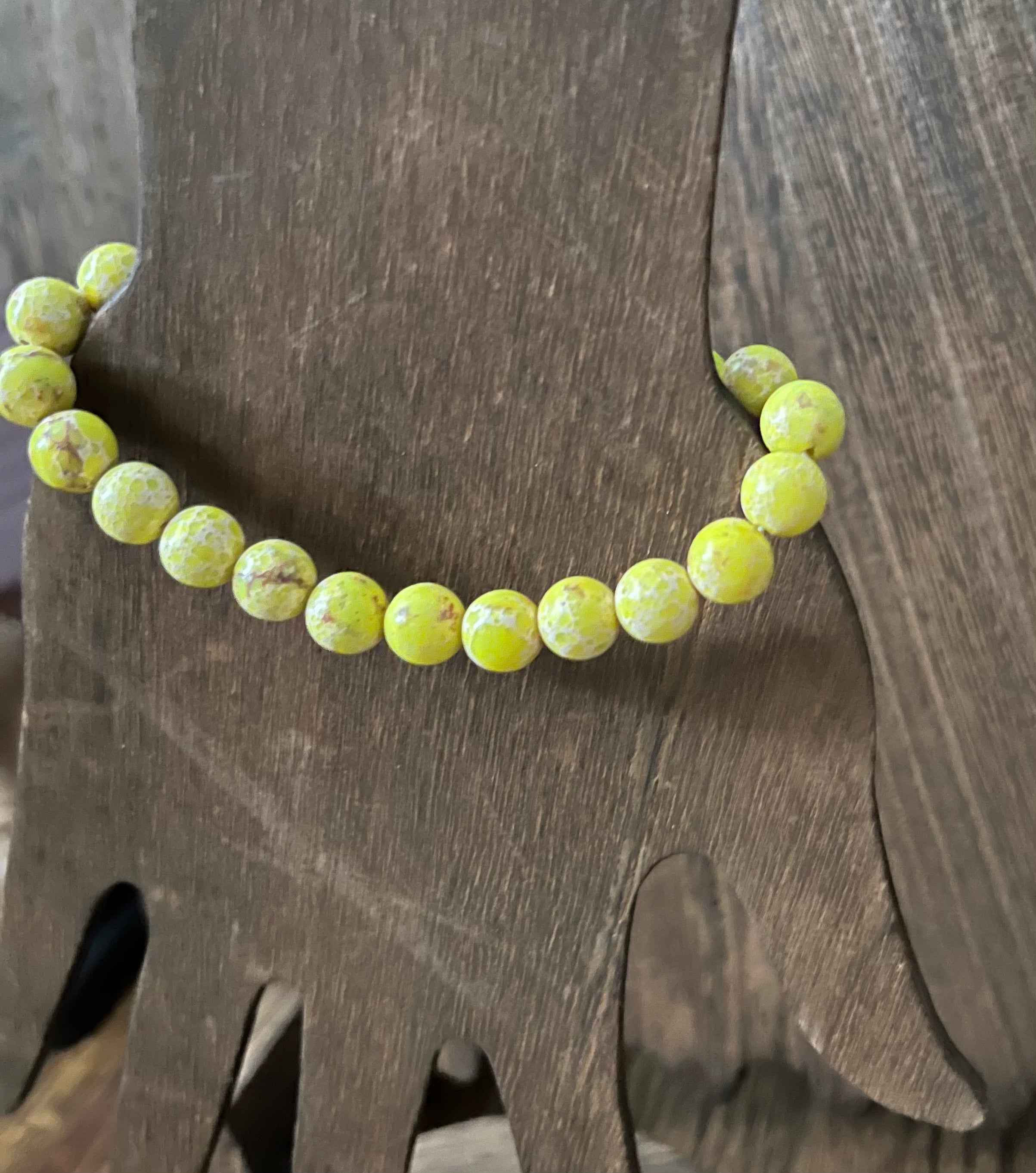 Yellow Turquoise Stone Bracelet