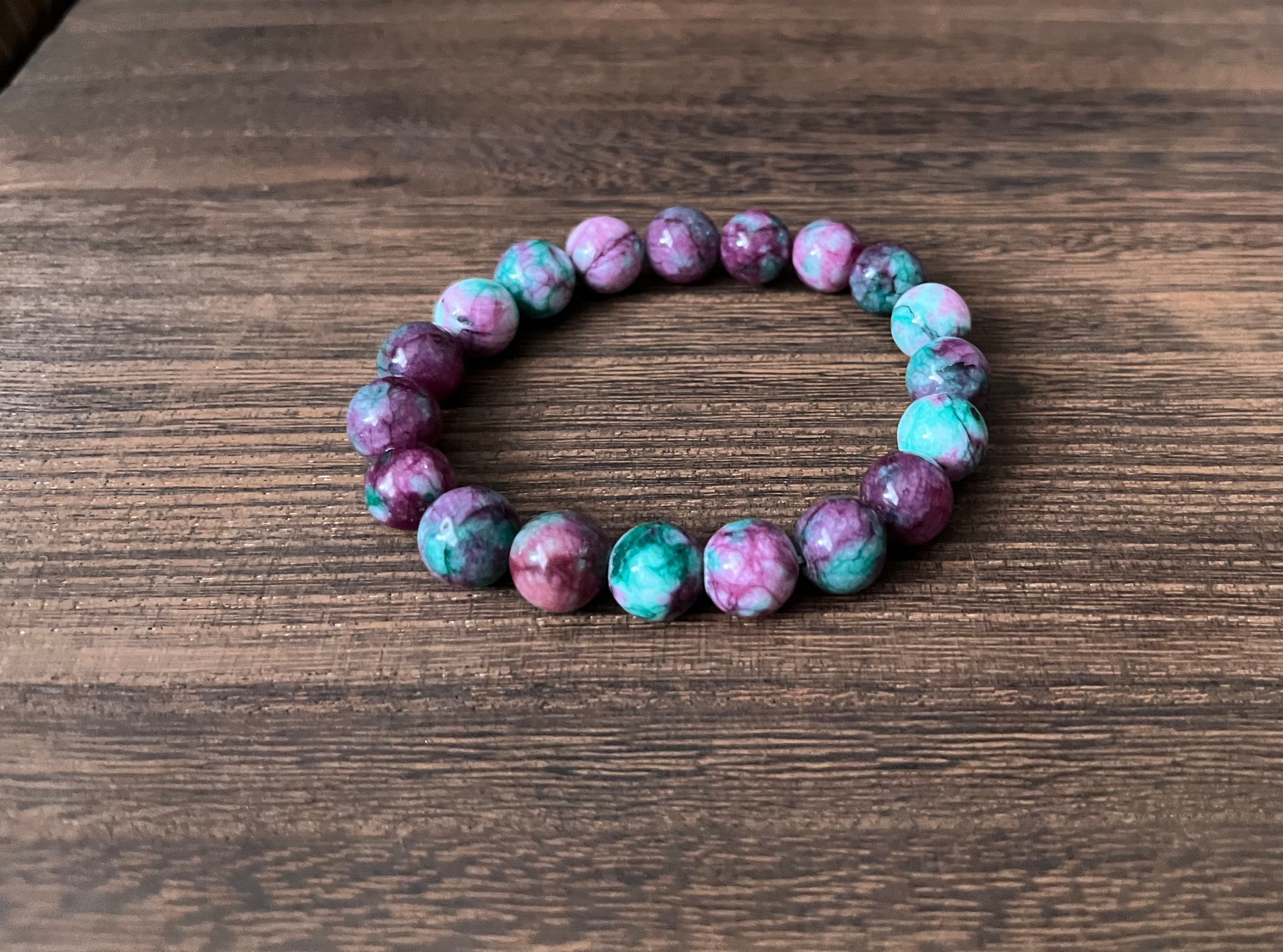 Ruby Zoisite Stone Bracelet