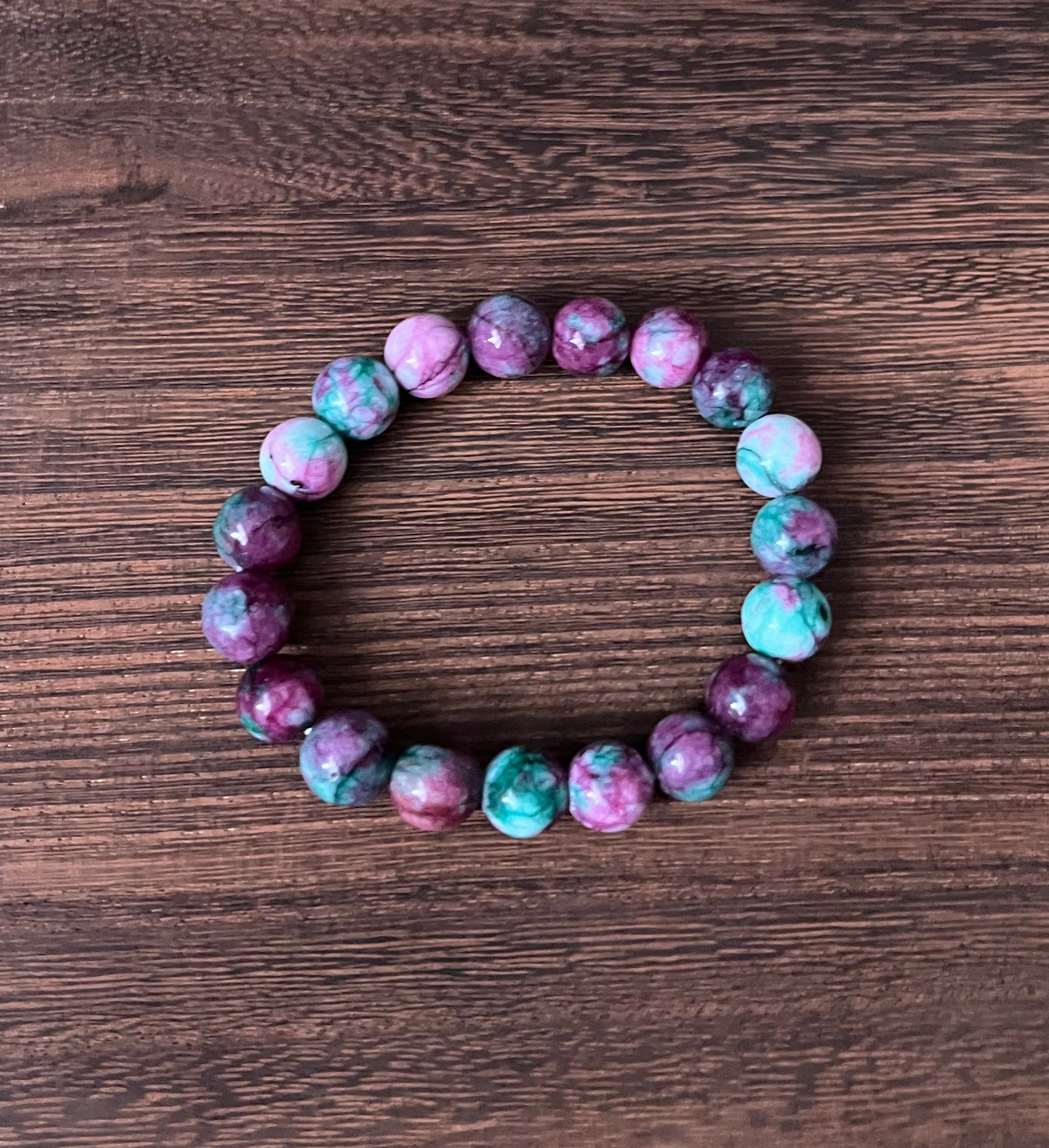 Ruby Zoisite Stone Bracelet