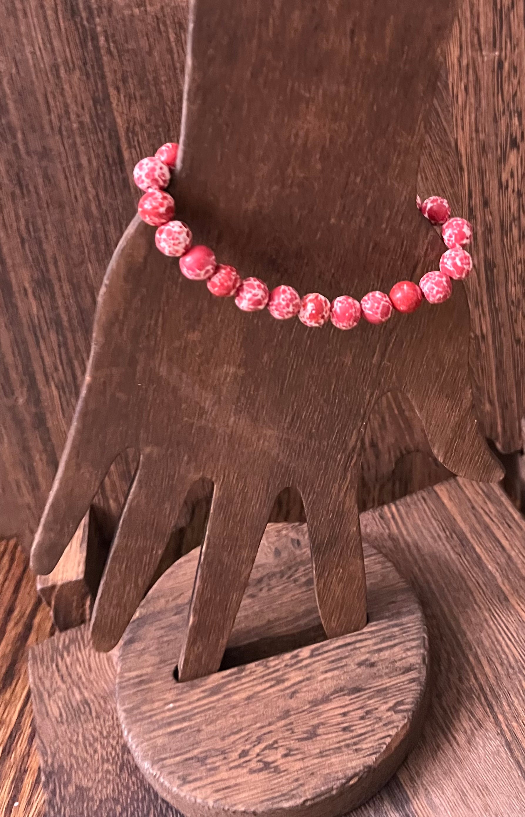 Red Turquoise Stone Bracelet