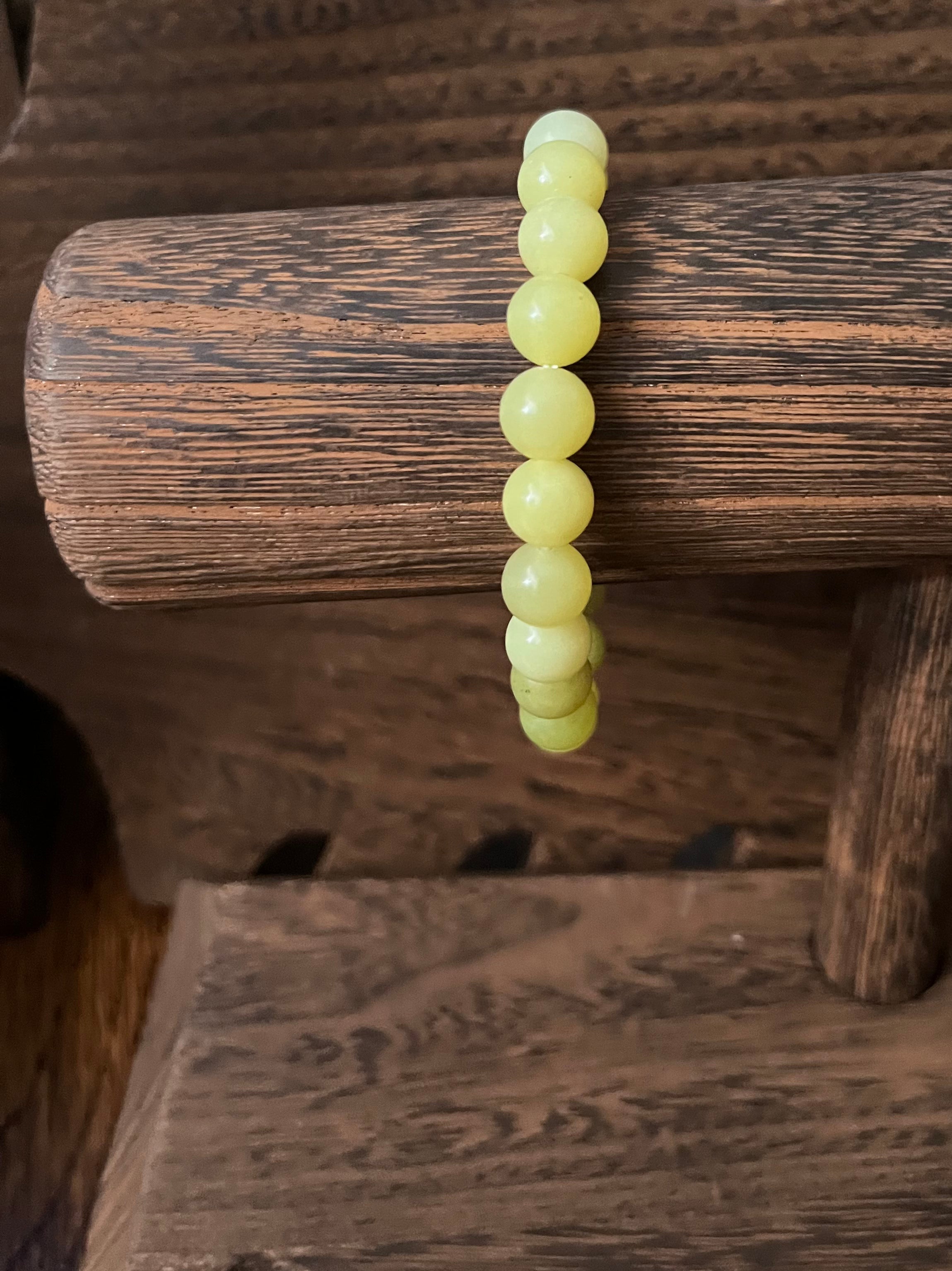 Lemon Jade Stone Bracelet