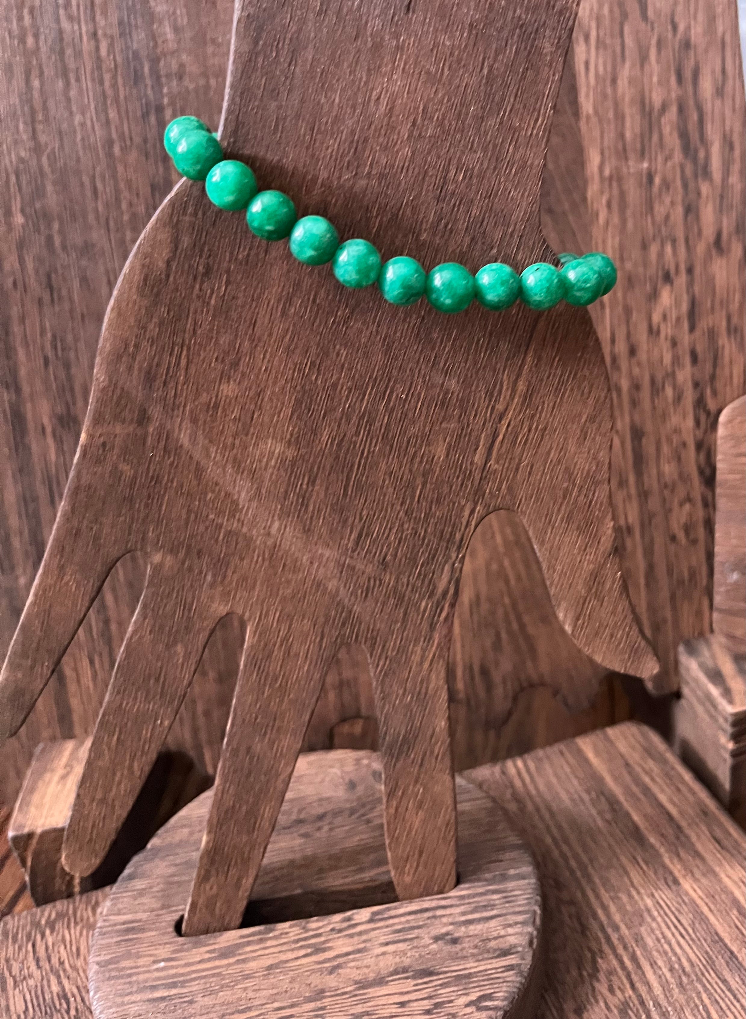 Green Jade Stone Bracelet