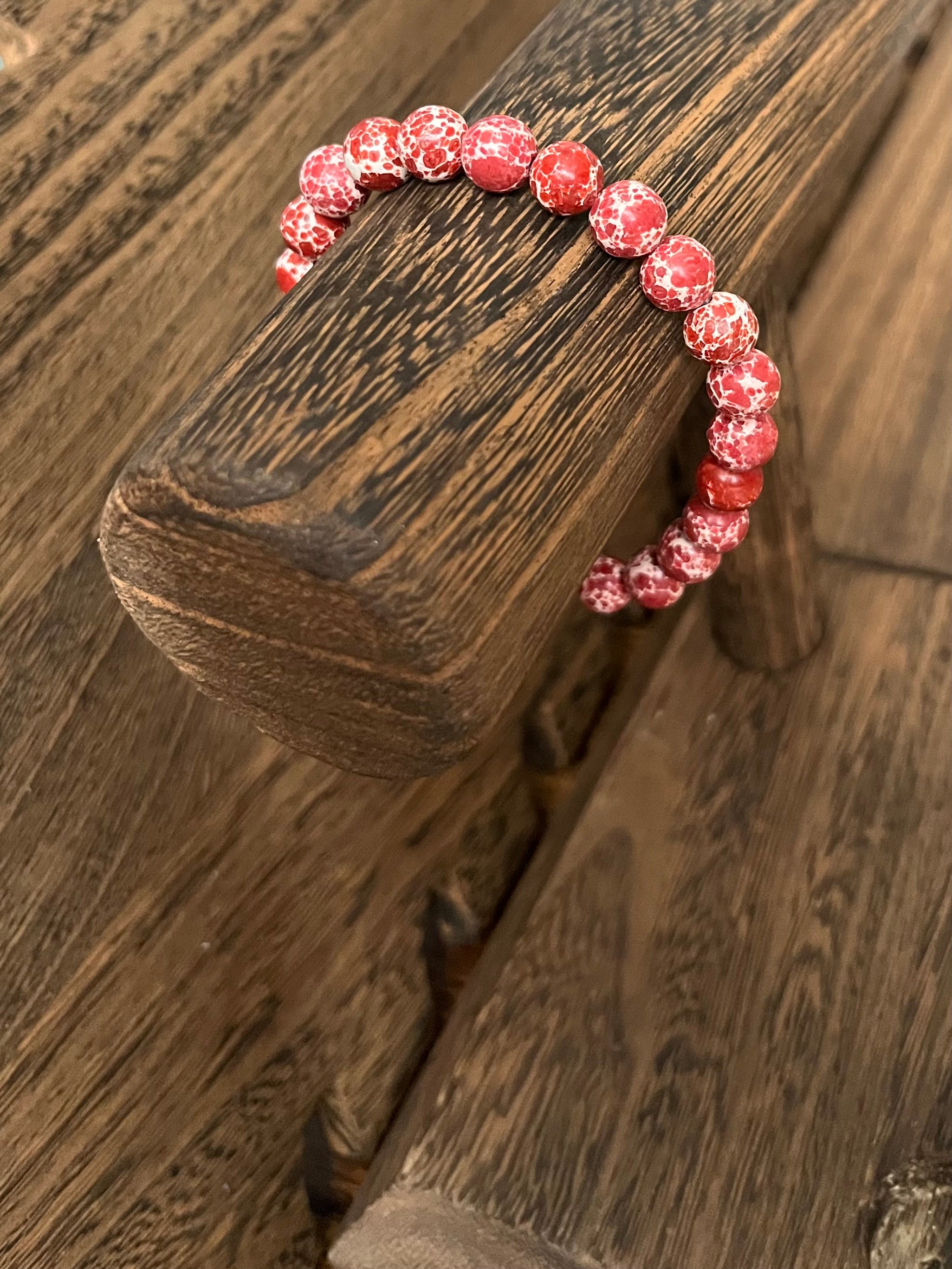 Red Turquoise Stone Bracelet