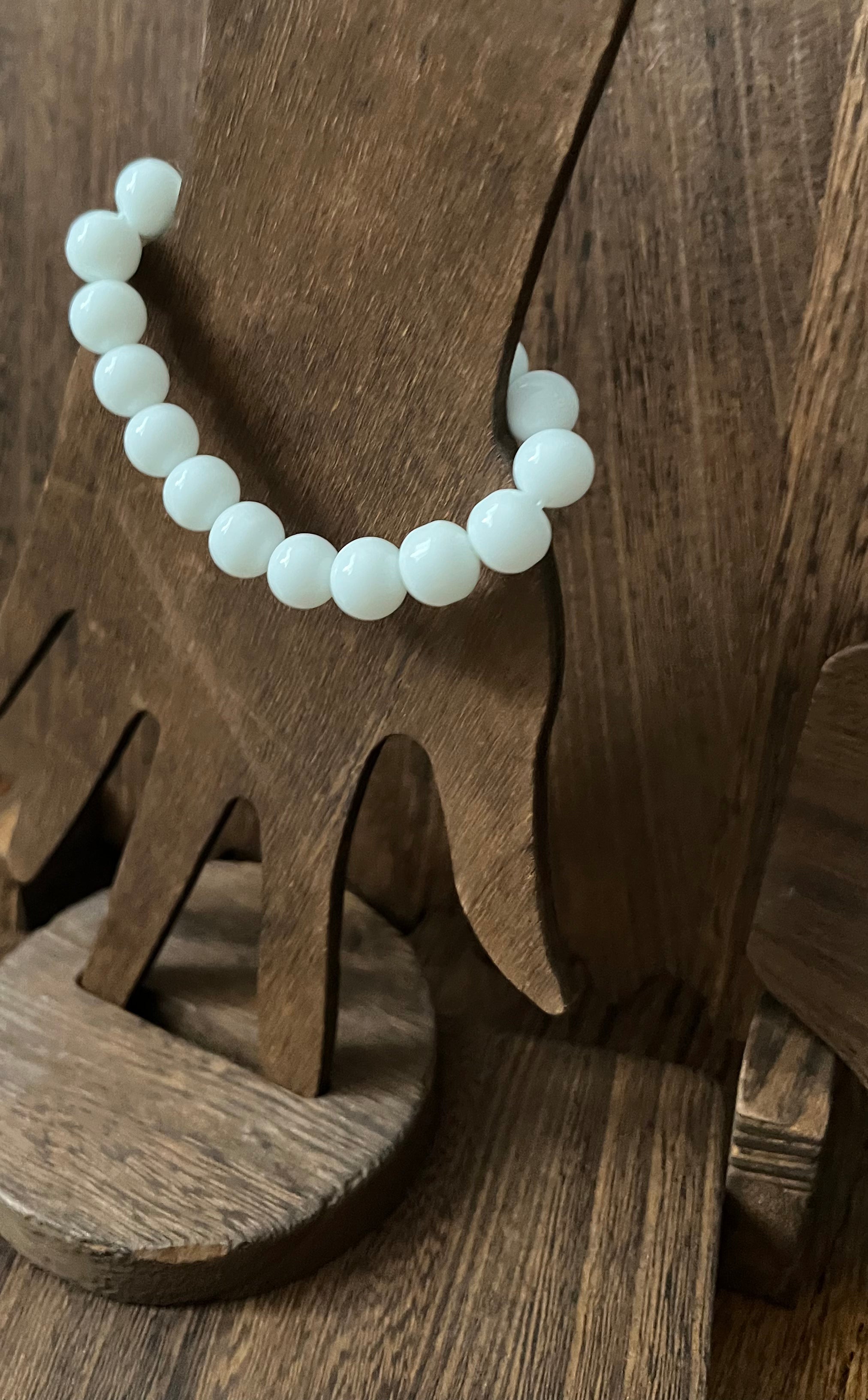 White Onyx Stone Bracelet