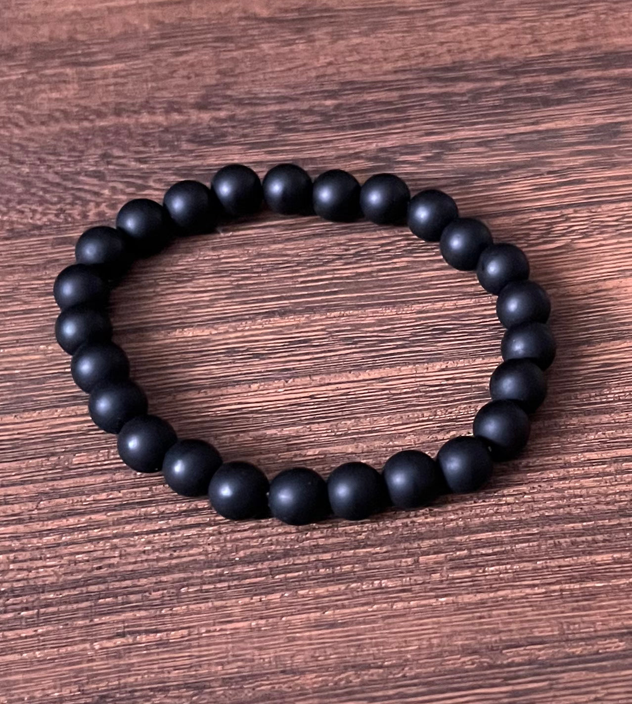 Black Matte Onyx Stone Bracelet