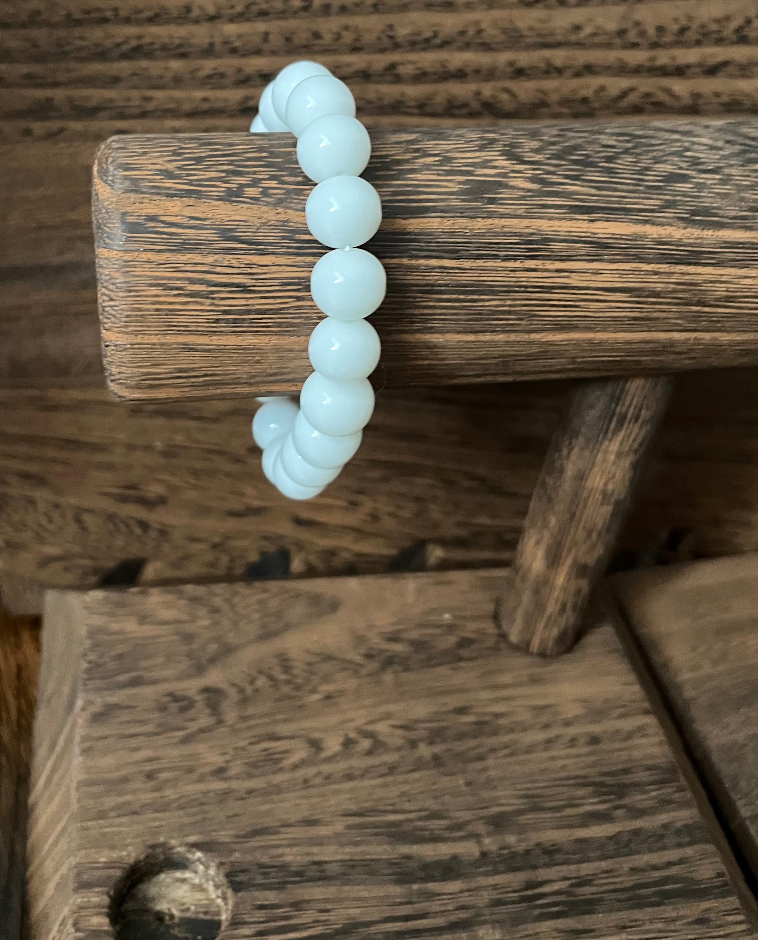 White Onyx Stone Bracelet