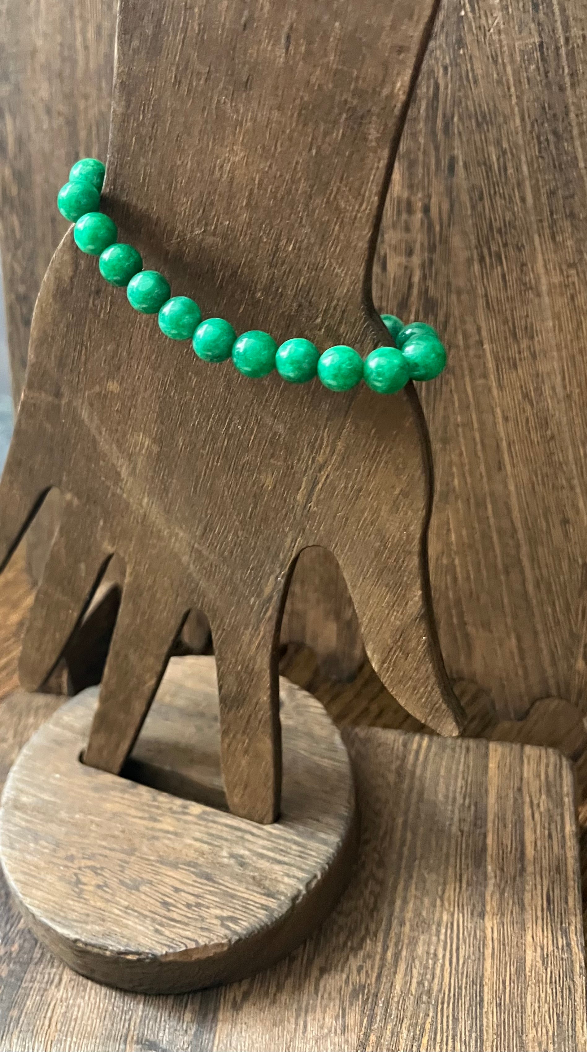 Green Jade Stone Bracelet