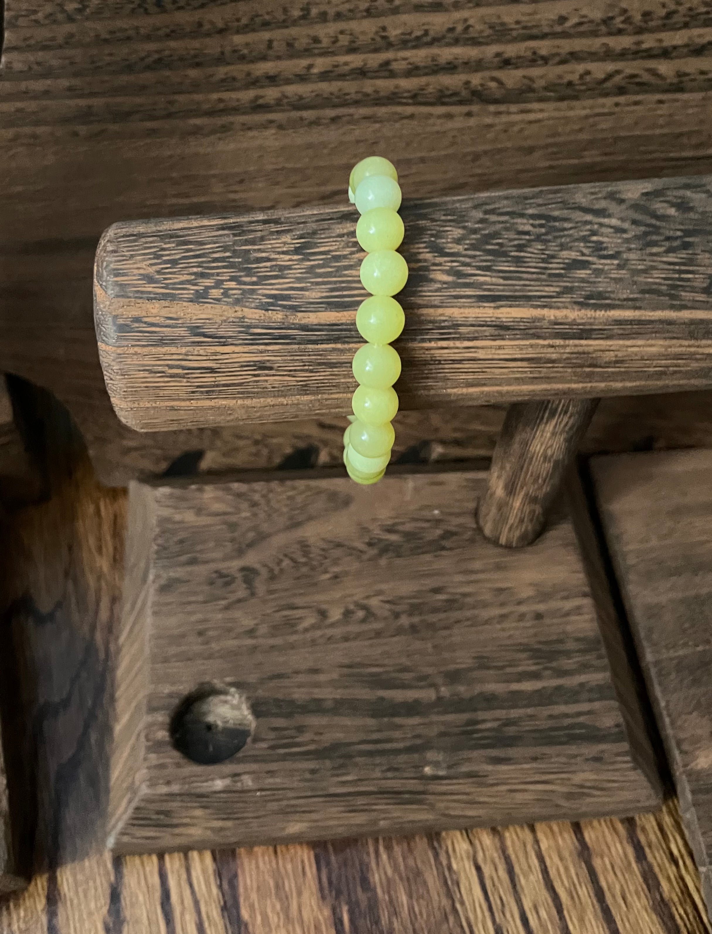 Lemon Jade Stone Bracelet