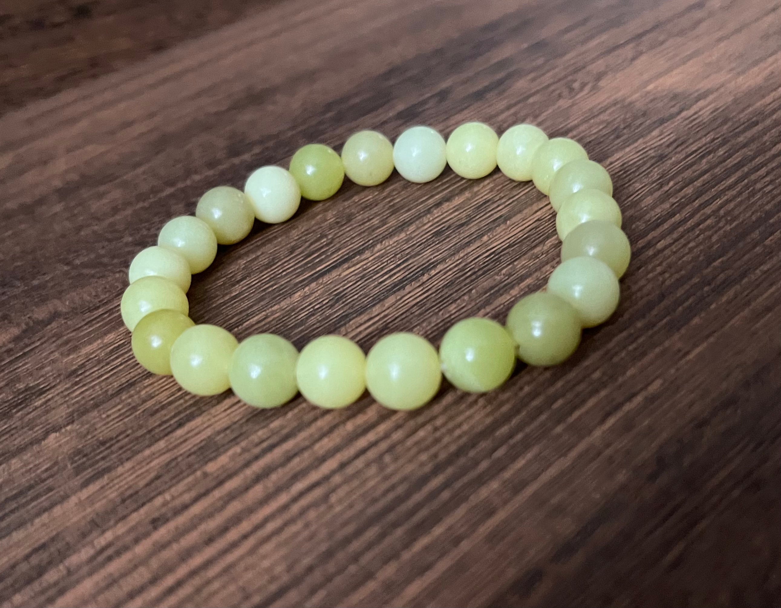 Lemon Jade Stone Bracelet