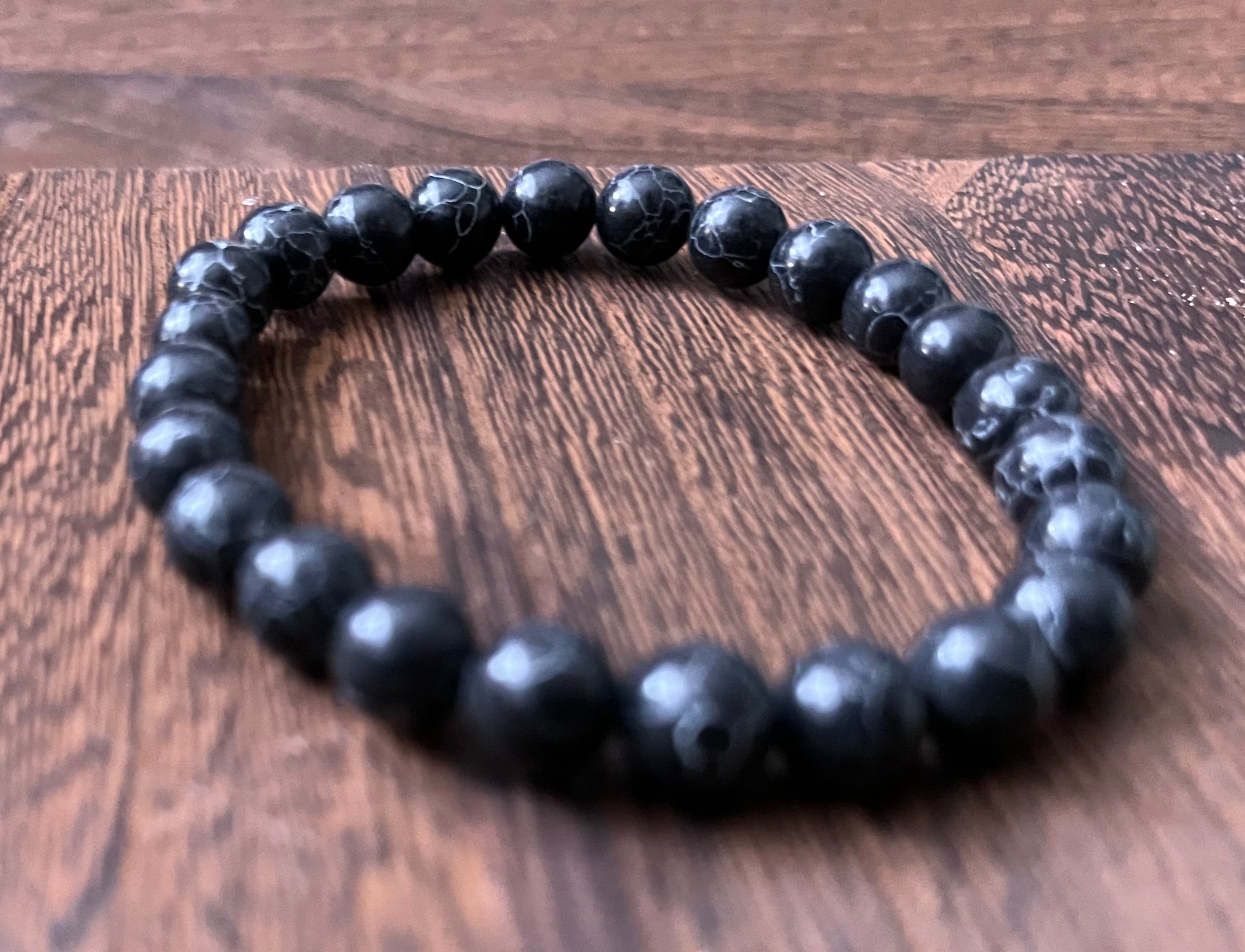 Black Turquoise Stone Bracelet