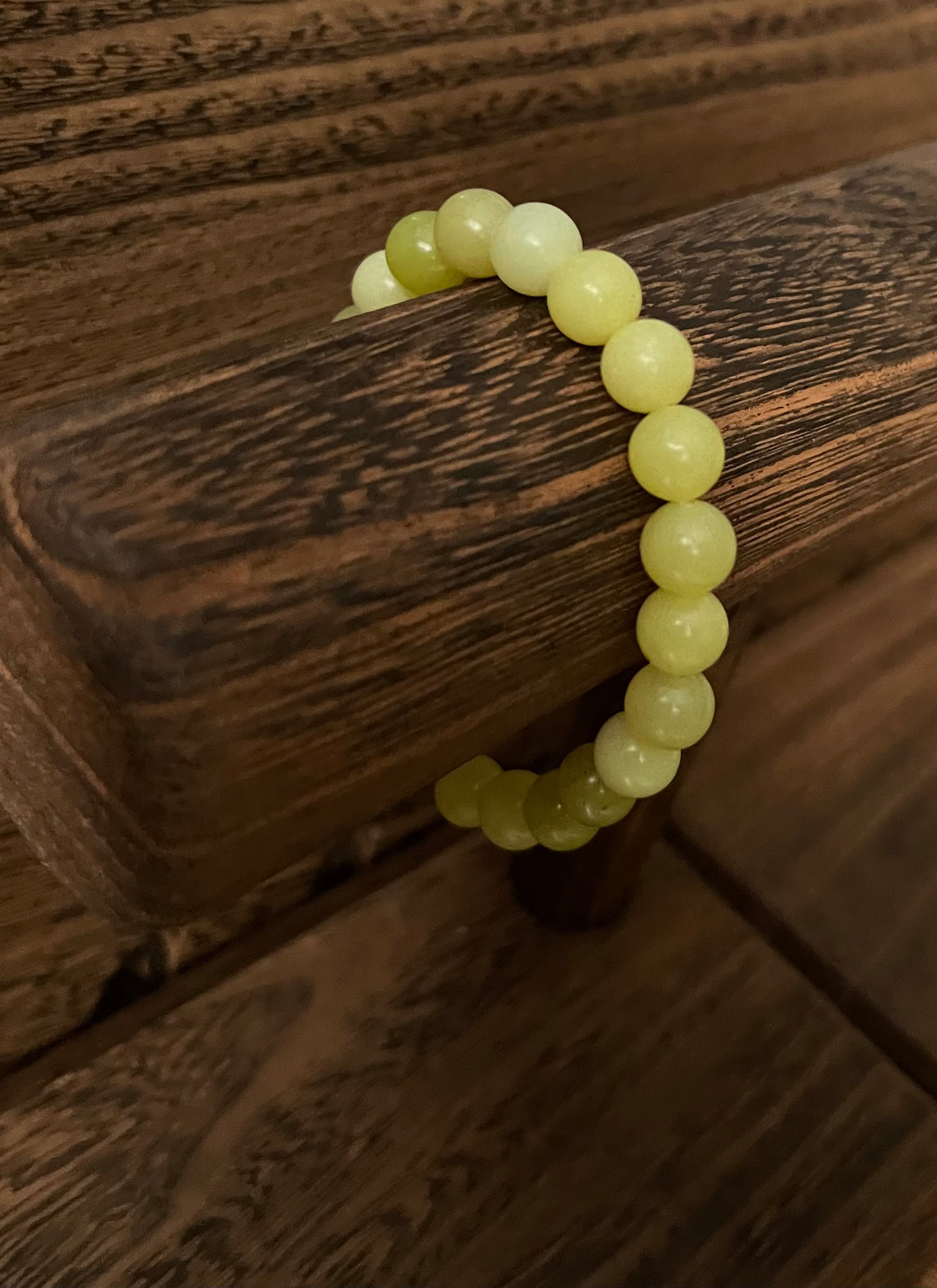 Lemon Jade Stone Bracelet