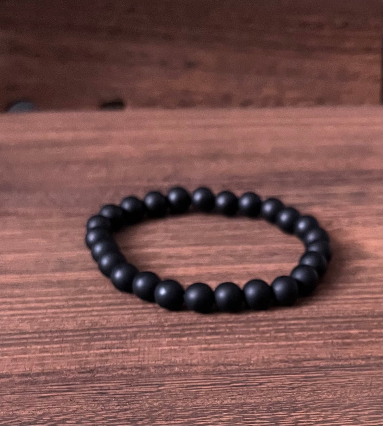 Black Matte Onyx Stone Bracelet